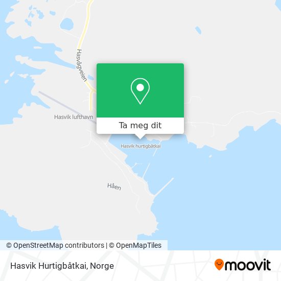 Hasvik Hurtigbåtkai kart