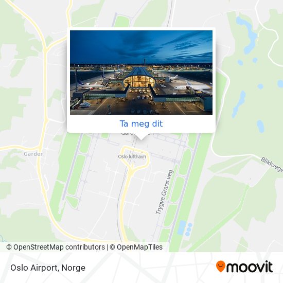 Oslo Airport kart