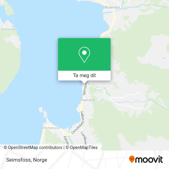 Seimsfoss kart