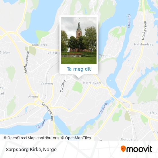 Sarpsborg Kirke kart