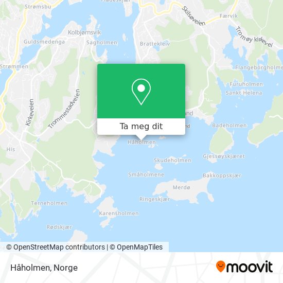 Håholmen kart