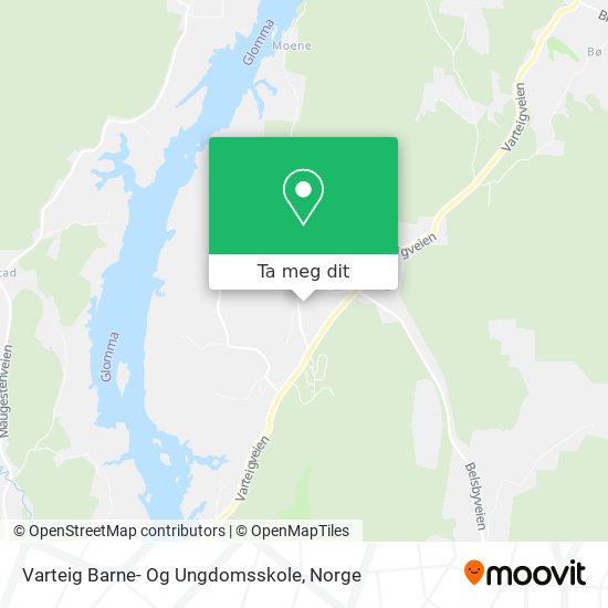 Varteig Barne- Og Ungdomsskole kart