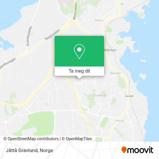 Jåttå Gravlund kart