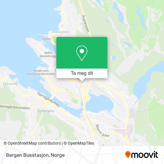 Bergen Busstasjon kart