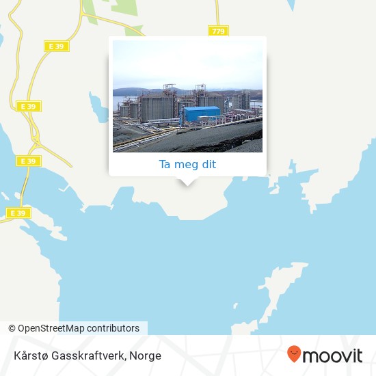 Kårstø Gasskraftverk kart