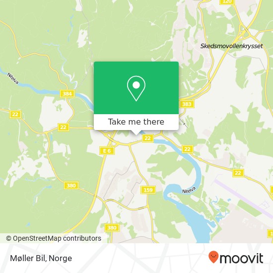 Møller Bil kart