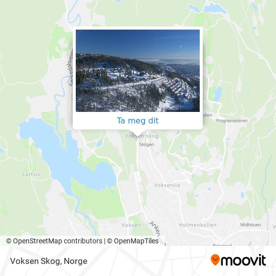 Voksen Skog kart