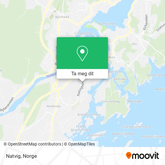 Natvig kart