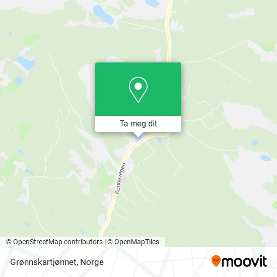 Grønnskartjønnet kart
