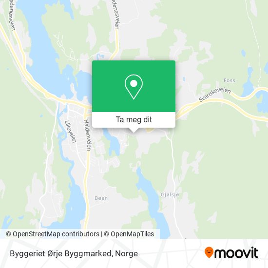 Byggeriet Ørje Byggmarked kart