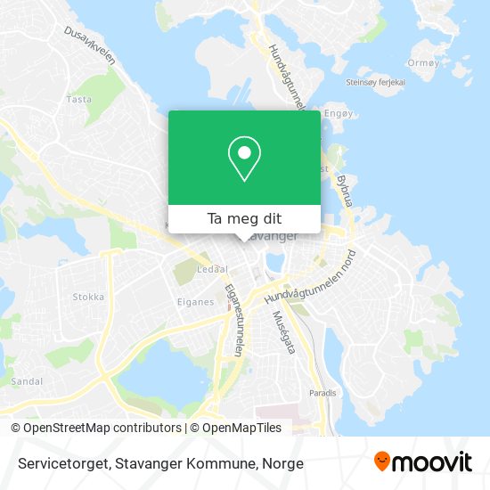 Servicetorget, Stavanger Kommune kart