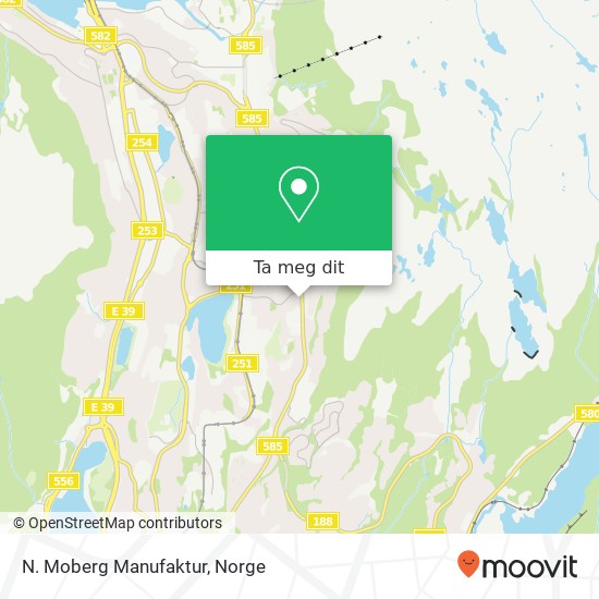 N. Moberg Manufaktur kart