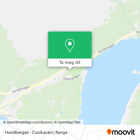 Hundbergan - Čuoikavárri kart