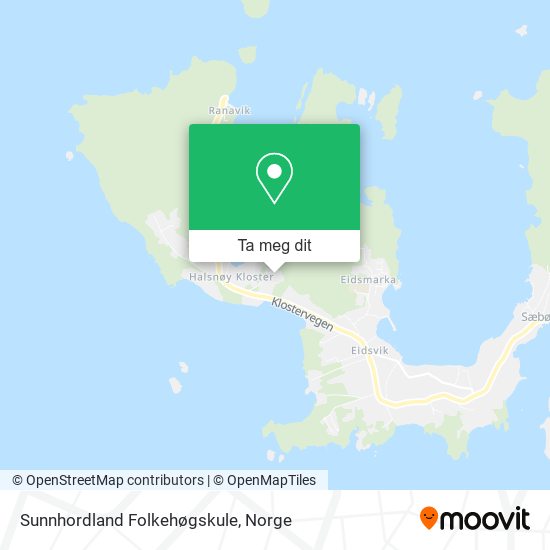 Sunnhordland Folkehøgskule kart