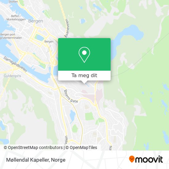 Møllendal Kapeller kart