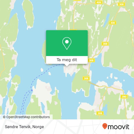 Søndre Tenvik kart