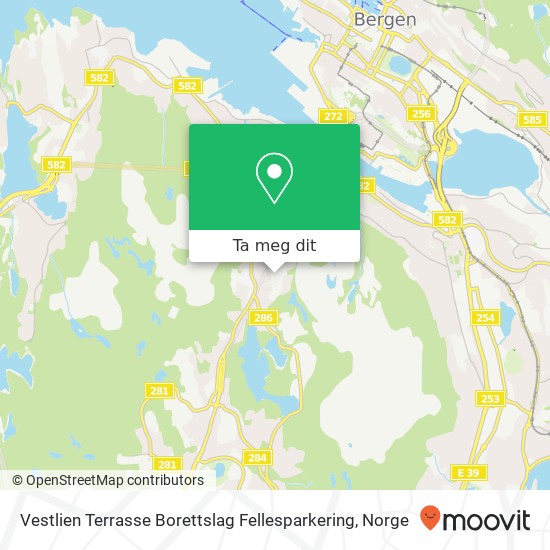 Vestlien Terrasse Borettslag Fellesparkering kart
