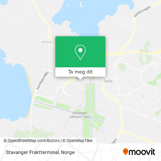 Stavanger Fraktterminal kart