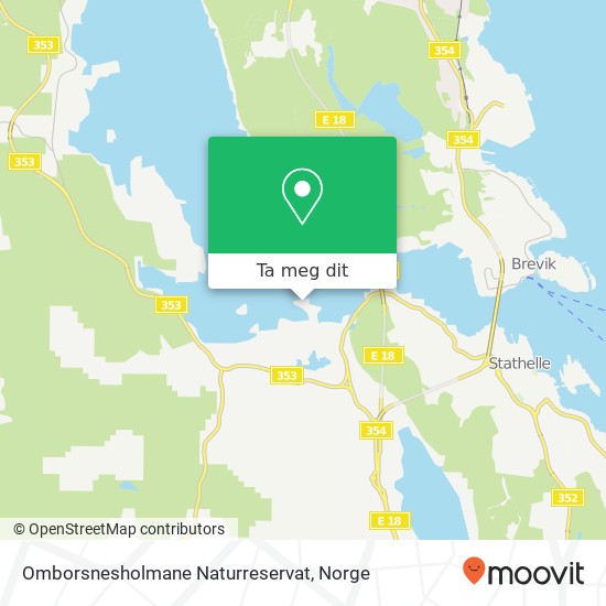 Omborsnesholmane Naturreservat kart