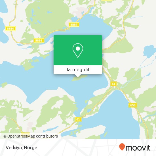 Vedøya kart