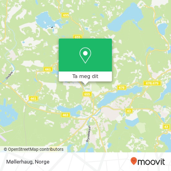Møllerhaug kart