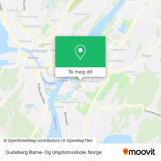 Gudeberg Barne- Og Ungdomsskole kart