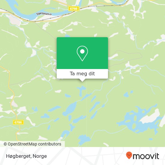 Høgberget kart