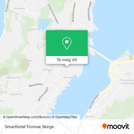 Smarthotel Tromsø kart