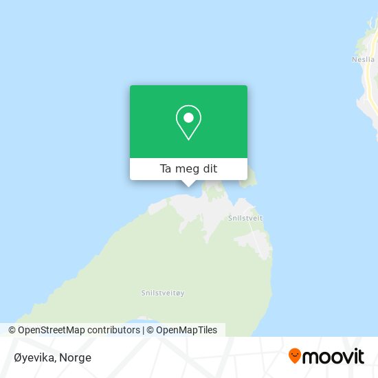 Øyevika kart