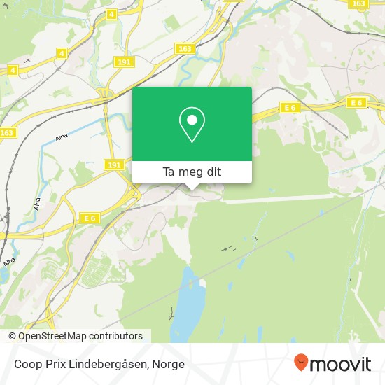 Coop Prix Lindebergåsen kart