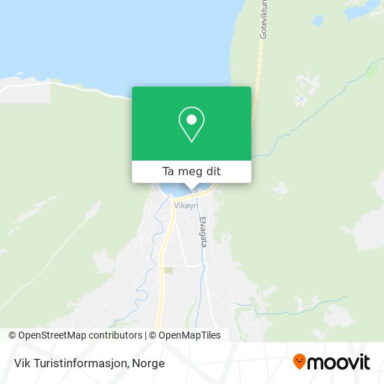 Vik Turistinformasjon kart