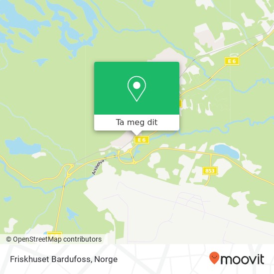 Friskhuset Bardufoss kart