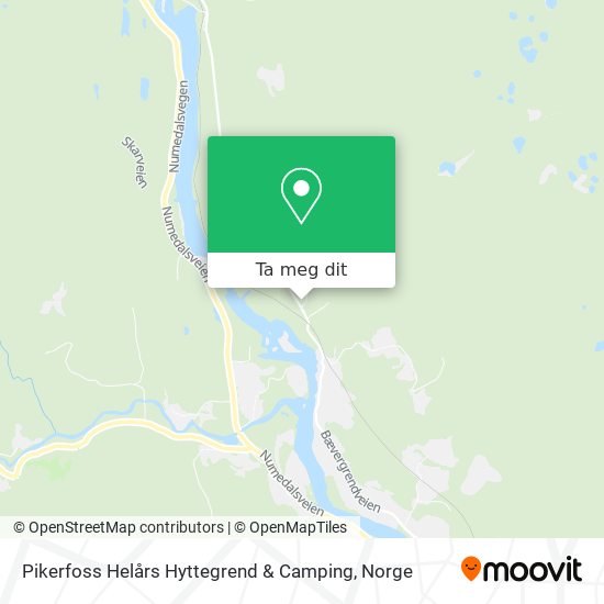 Pikerfoss Helårs Hyttegrend & Camping kart