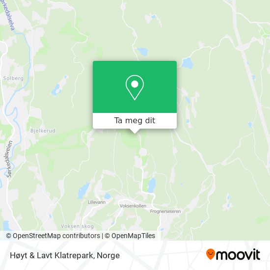 Høyt & Lavt Klatrepark kart