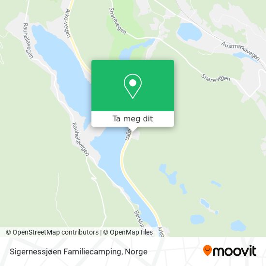Sigernessjøen Familiecamping kart