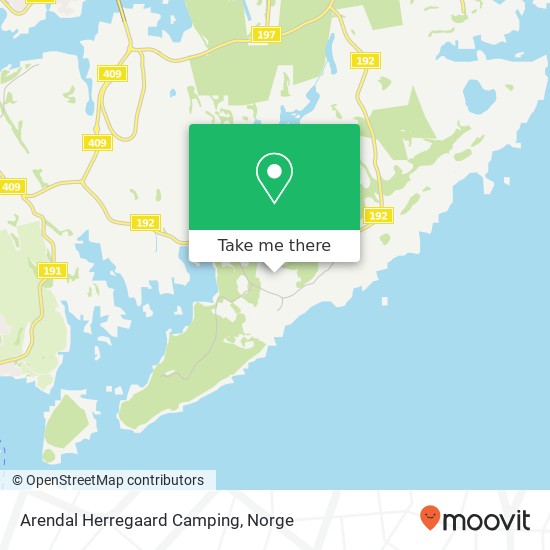 Arendal Herregaard Camping kart