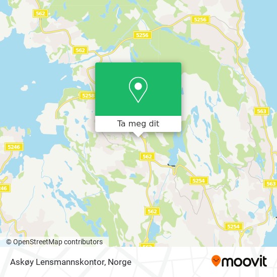 Askøy Lensmannskontor kart