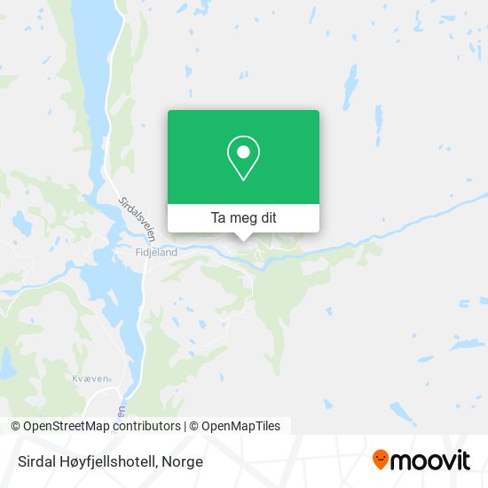 Sirdal Høyfjellshotell kart