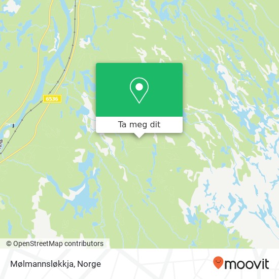 Mølmannsløkkja kart