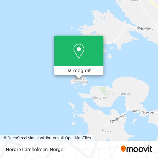 Nordre Lamholmen kart