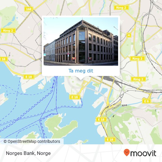 Norges Bank kart