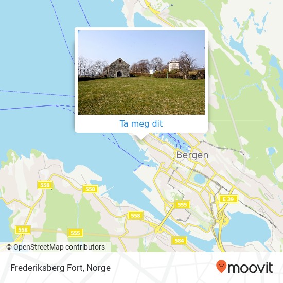 Frederiksberg Fort kart
