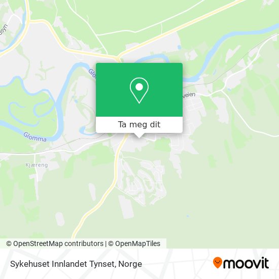 Sykehuset Innlandet Tynset kart