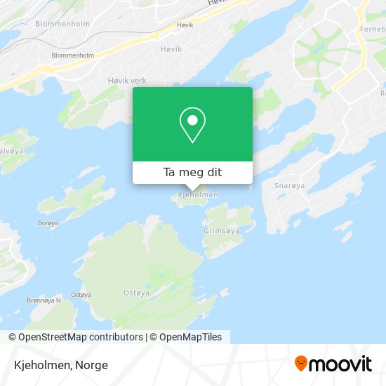 Kjeholmen kart