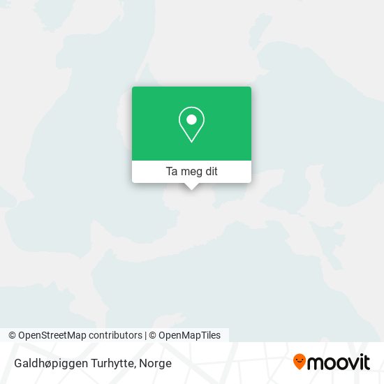 Galdhøpiggen Turhytte kart