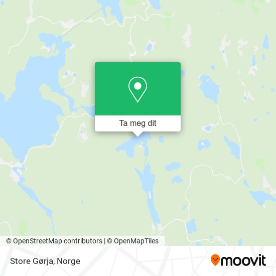 Store Gørja kart