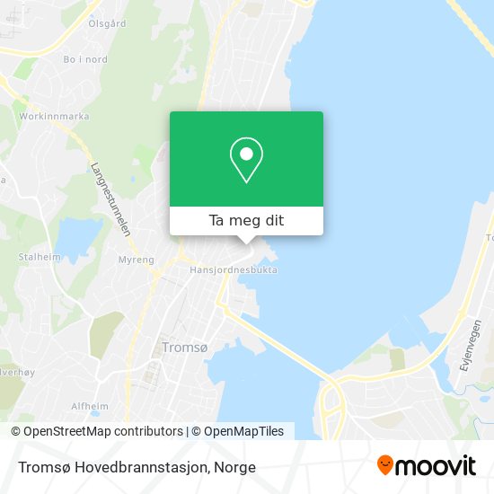 Tromsø Hovedbrannstasjon kart