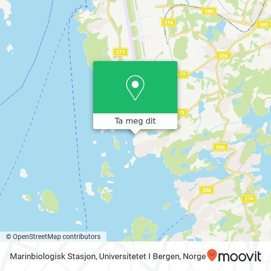Marinbiologisk Stasjon, Universitetet I Bergen kart