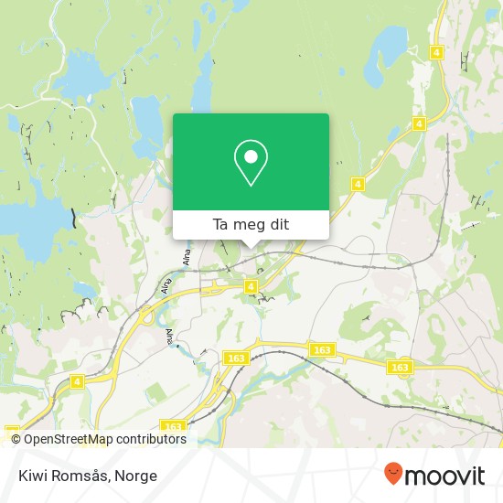 Kiwi Romsås kart