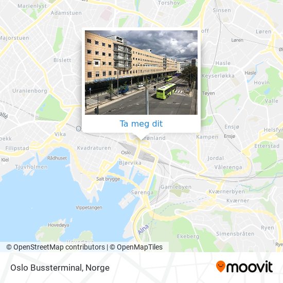 Oslo Bussterminal kart